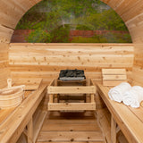 Dundalk Leisurecraft Canadian Timber 4-Person Serenity MP Barrel Sauna | CTC2245MP