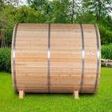 Dundalk Leisurecraft Canadian Timber 4-Person Serenity MP Barrel Sauna | CTC2245MP