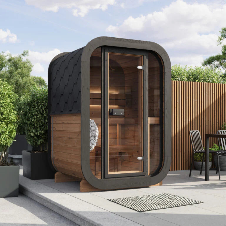 SaunaLife Model CL3G Cube-Series Outdoor 2-Person Home Sauna