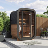 SaunaLife Model CL3G Cube-Series Outdoor 2-Person Home Sauna