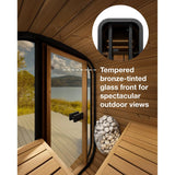 SaunaLife Model CL3G Cube-Series Outdoor 2-Person Home Sauna