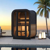 SaunaLife Model CL3G Cube-Series Outdoor 2-Person Home Sauna