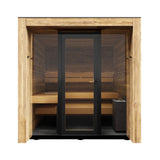 ThermaSol Fortis Fully-Assembled 4-Person Outdoor Sauna Cabin [Made-To-Order]