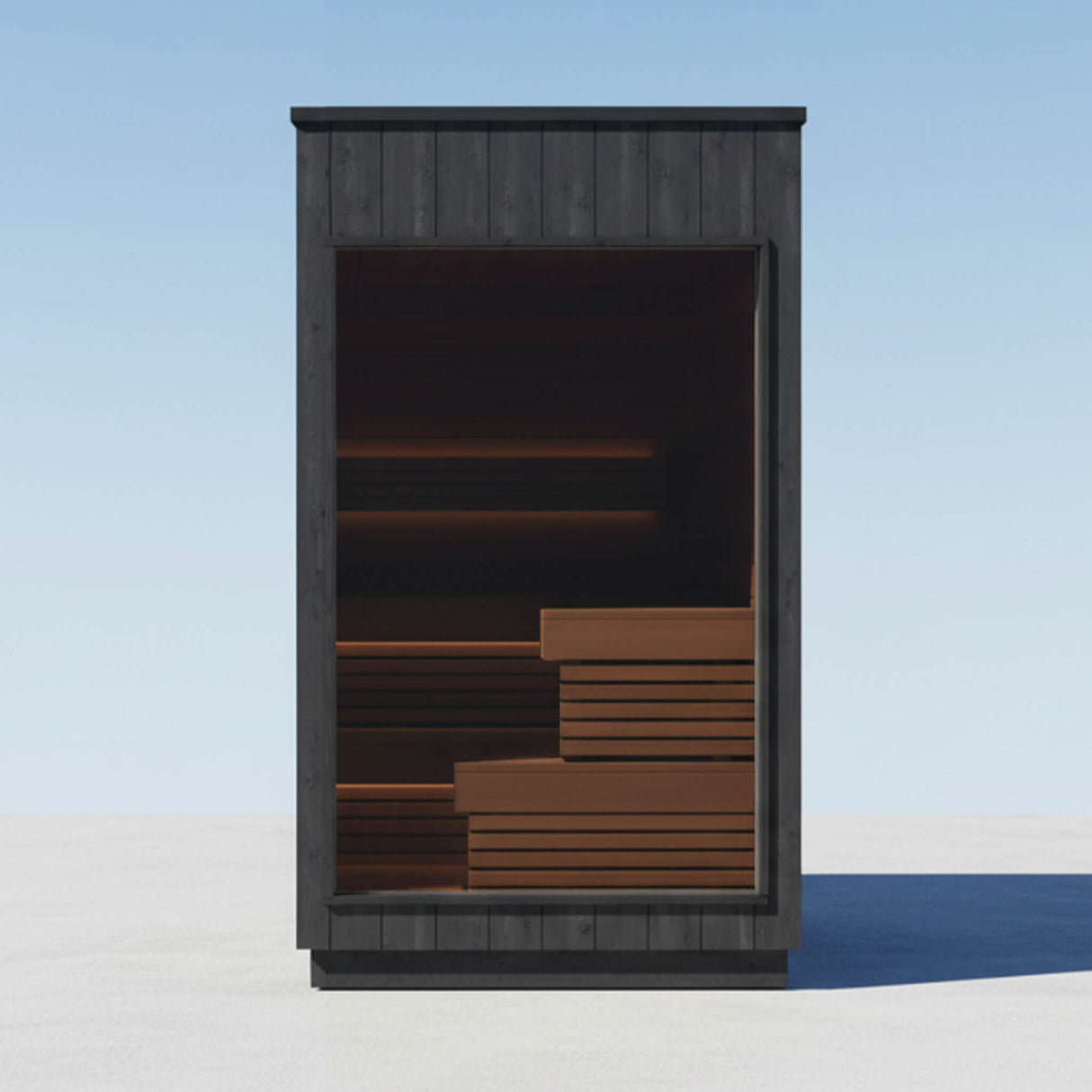 ThermaSol Nordic Misty 2-5 Person Fully-Assembled Outdoor Modular Sauna Cabin [Made-To-Order]