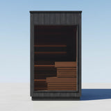 ThermaSol Nordic Misty 2-5 Person Fully-Assembled Outdoor Modular Sauna Cabin [Made-To-Order]