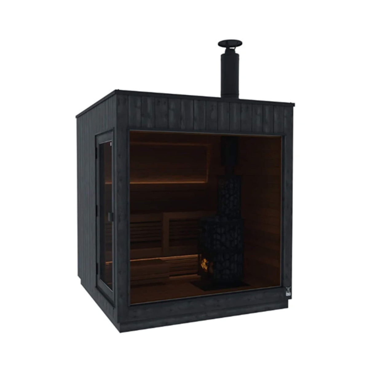 ThermaSol Nordic Misty 2-5 Person Fully-Assembled Outdoor Modular Sauna Cabin [Made-To-Order]