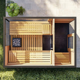 ThermaSol Ombra Fully-Assembled 5-Person Outdoor Sauna Cabin [Made-To-Order]