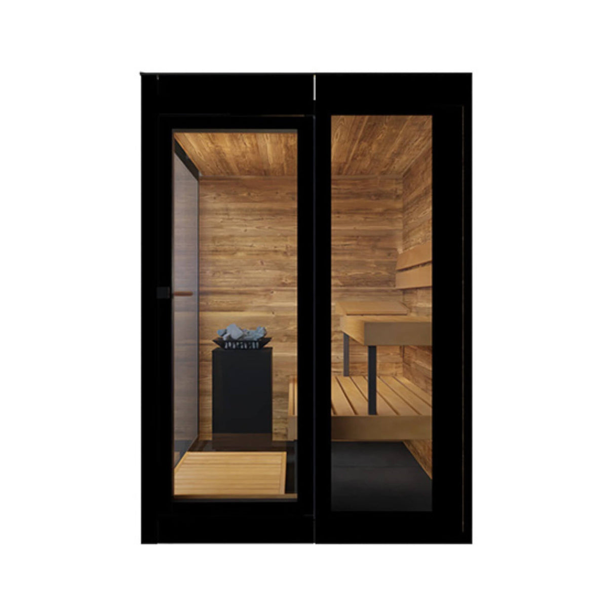 ThermaSol Vera 3-Person Fully-Assembled Outdoor Sauna Cabin [Made-To-Order]