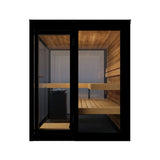 ThermaSol Vue Fully-Assembled 4-Person Outdoor Mirrored Glass Sauna [Made-To-Order]