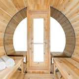 Dundalk Leisurecraft Canadian Timber 6-Person Tranquility MP Barrel Sauna | CTC2345MP
