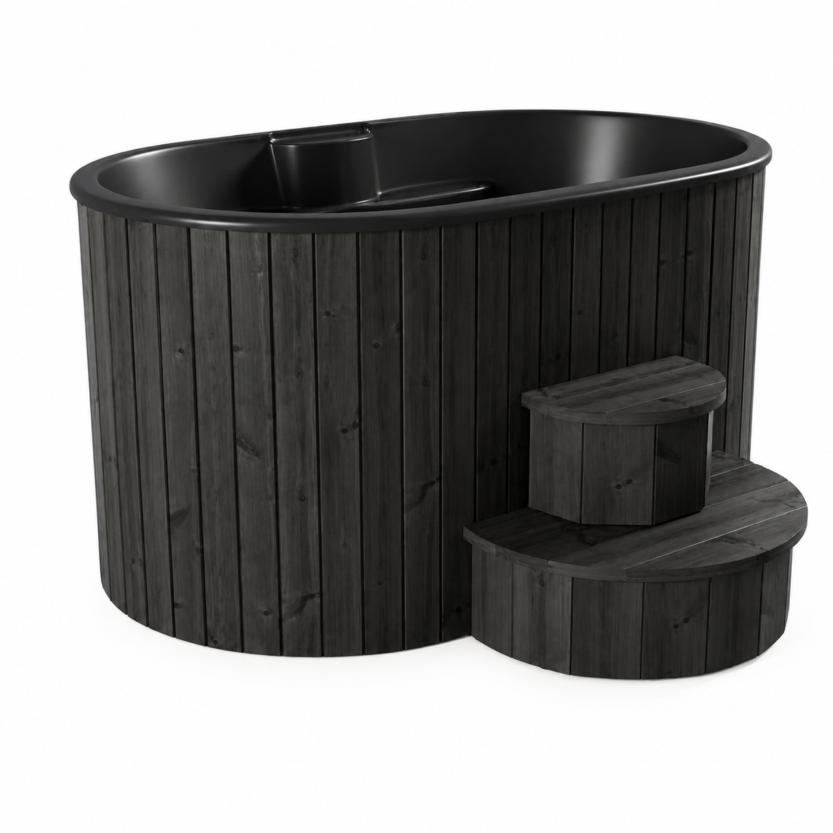 SaunaLife 2-Person Thermo-Pine Cold/Hot Plunge Tub - Model S2N